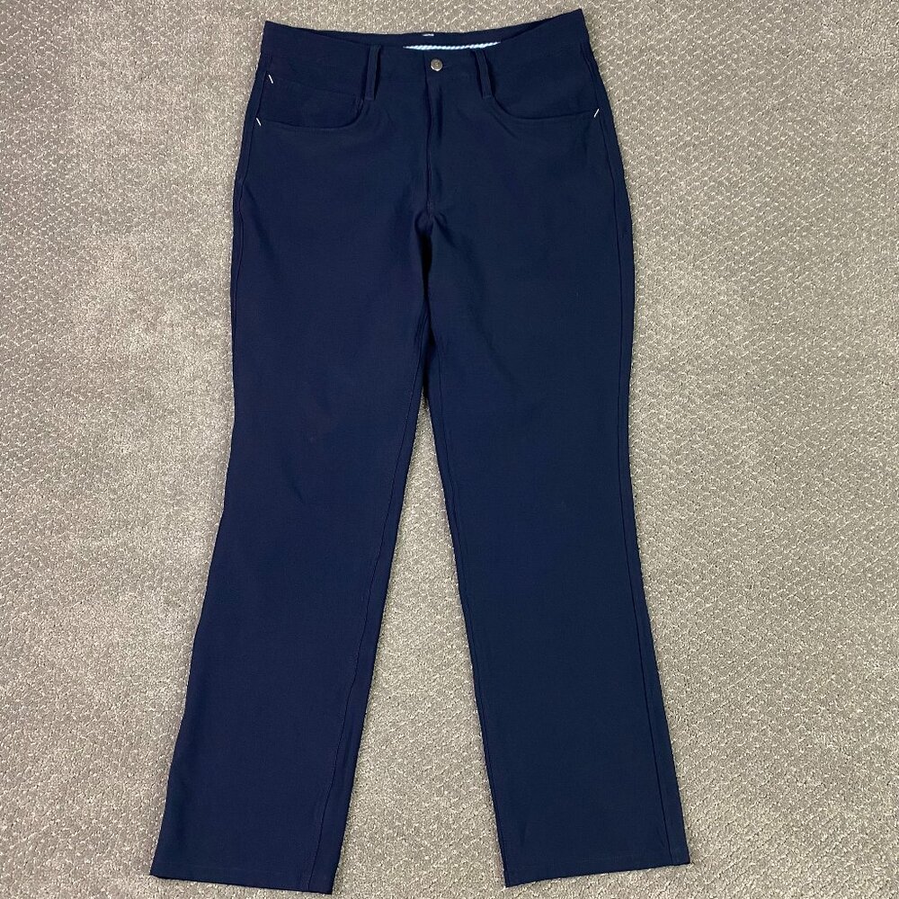 FootJoy Athletic Fit Golf Pants Men's 32 x 30 Navy Blue Stretch Performance